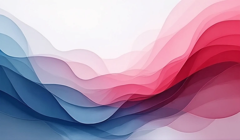 Abstraktní webdesign koncept s čistými, moderními vizuálními prvky