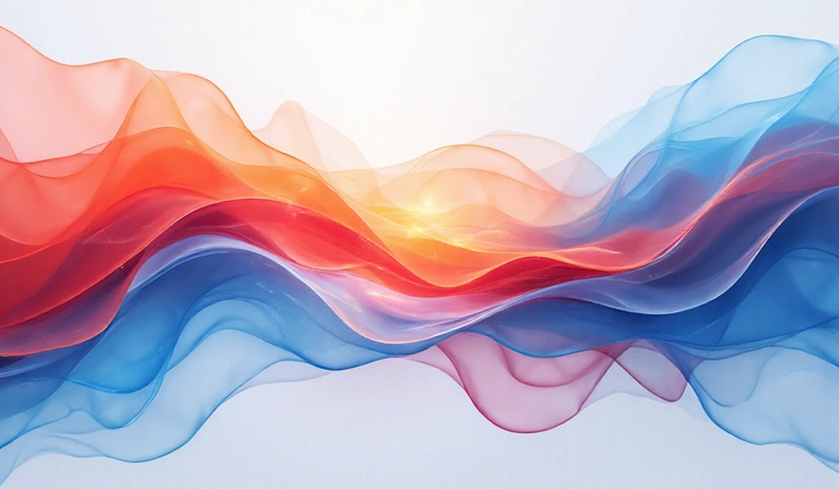 Abstraktní webdesign koncept s čistými, moderními vizuálními prvky