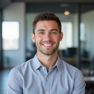 Profesionální portrét Jana Nováka, vedoucího webdesignu.